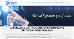 Desktop Screenshot of bhavyatech.com